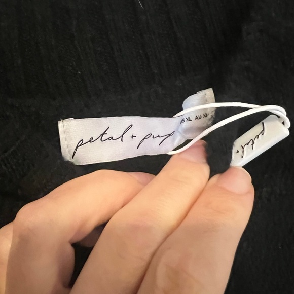 Petal + Pup Black Women's Sweater - Picture 5 of 6